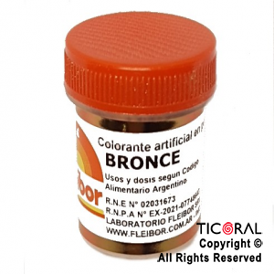 F.COLORANTE BRONCE EN POLVO 4 GR x 4